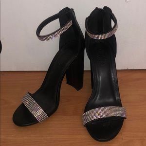 Charlotte Russe Sparkly Strappy Heels
